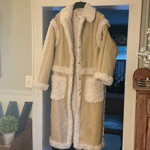 LPA Adriano Cream and Tan Coat